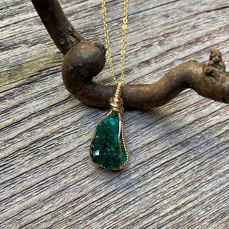 Dioptase Pendant