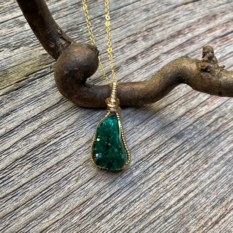 Dioptase Pendant