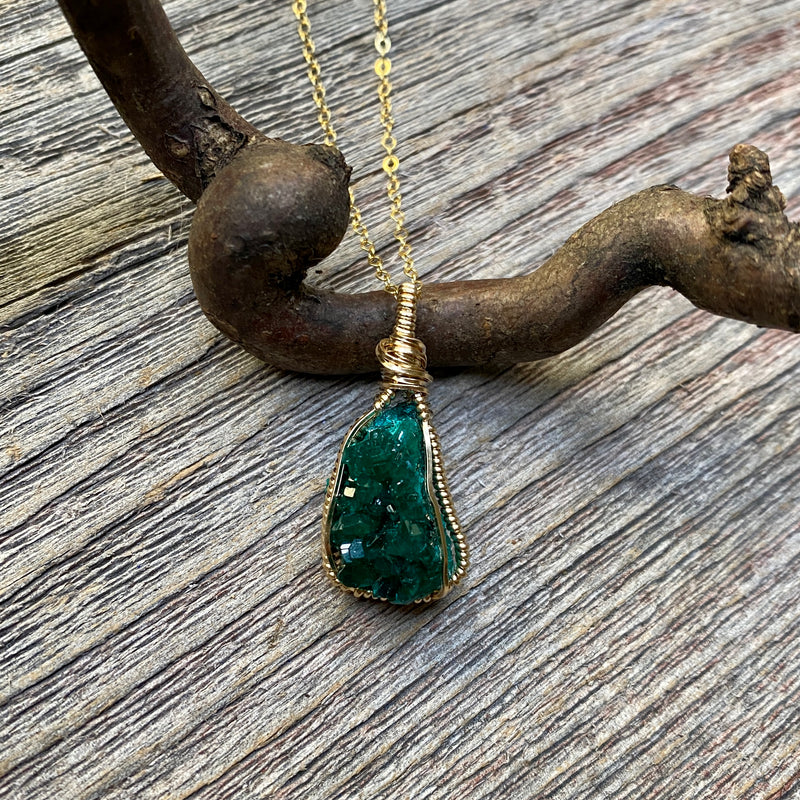 Dioptase Pendant
