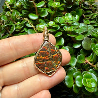 Ammolite Pendant - Imperial Double Sided