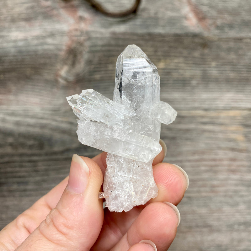 Lemurian Quartz Bridge Crystal Cluster - 214
