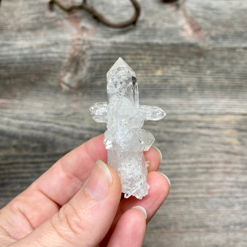 Lemurian Quartz Bridge Crystal Cluster - 214