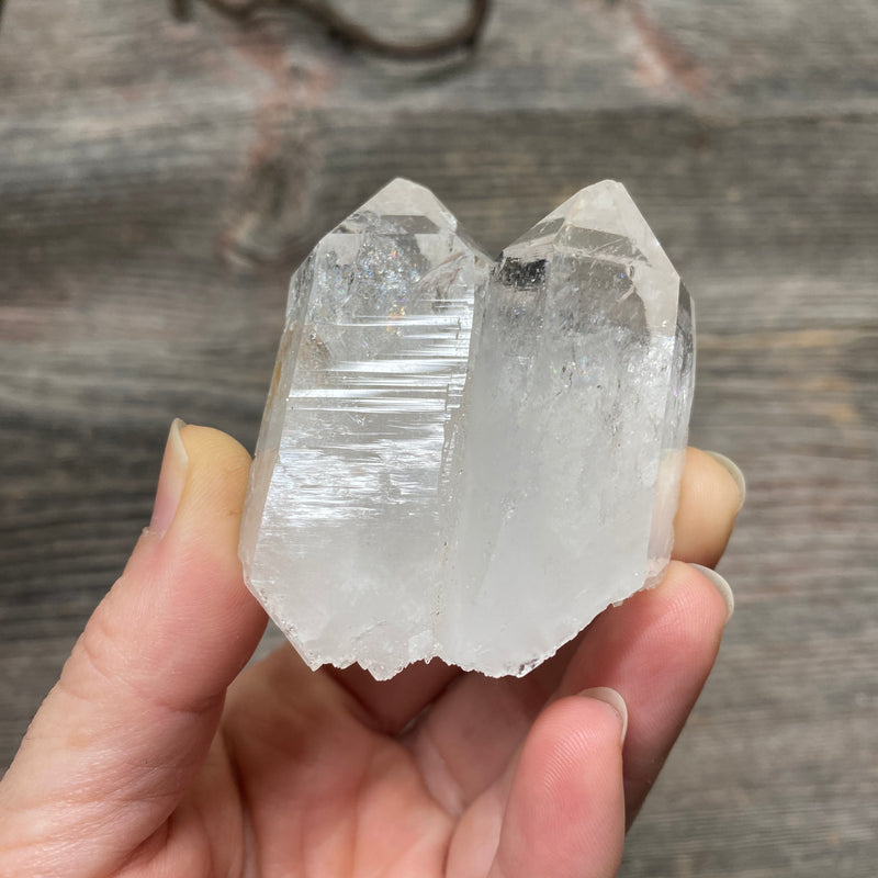 Lemurian Quartz Twin Crystal - 217