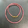 Pink Tourmaline Gemstone Necklace