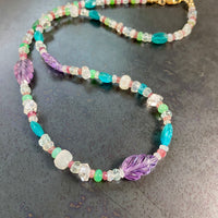 "Blossoming Gems" Multi-Gemstone Necklace