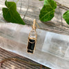 Herkimer Diamond and Black Tourmaline pendant