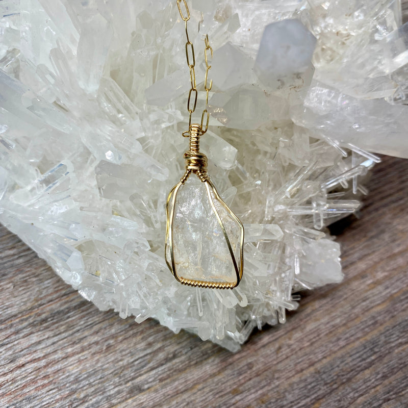 Petalite Crystal Pendant