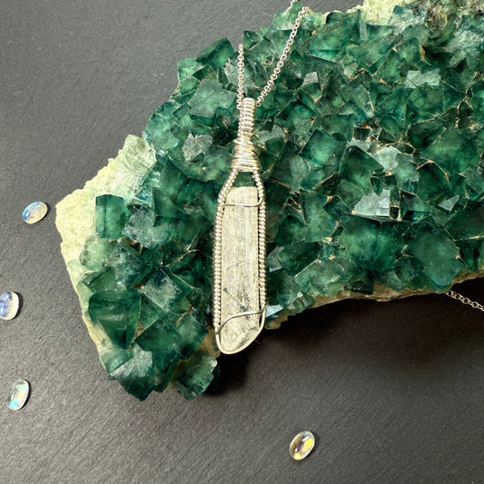 Danburite Crystal Pendant