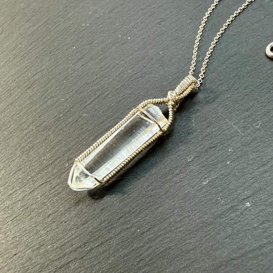 Lemurian Quartz Crystal Pendant