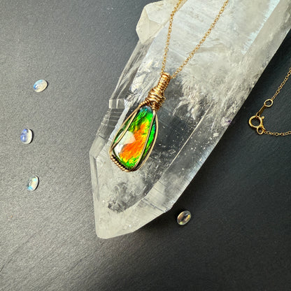 Ammolite Pendant