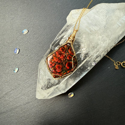 Ammolite Pendant - Imperial Double Sided