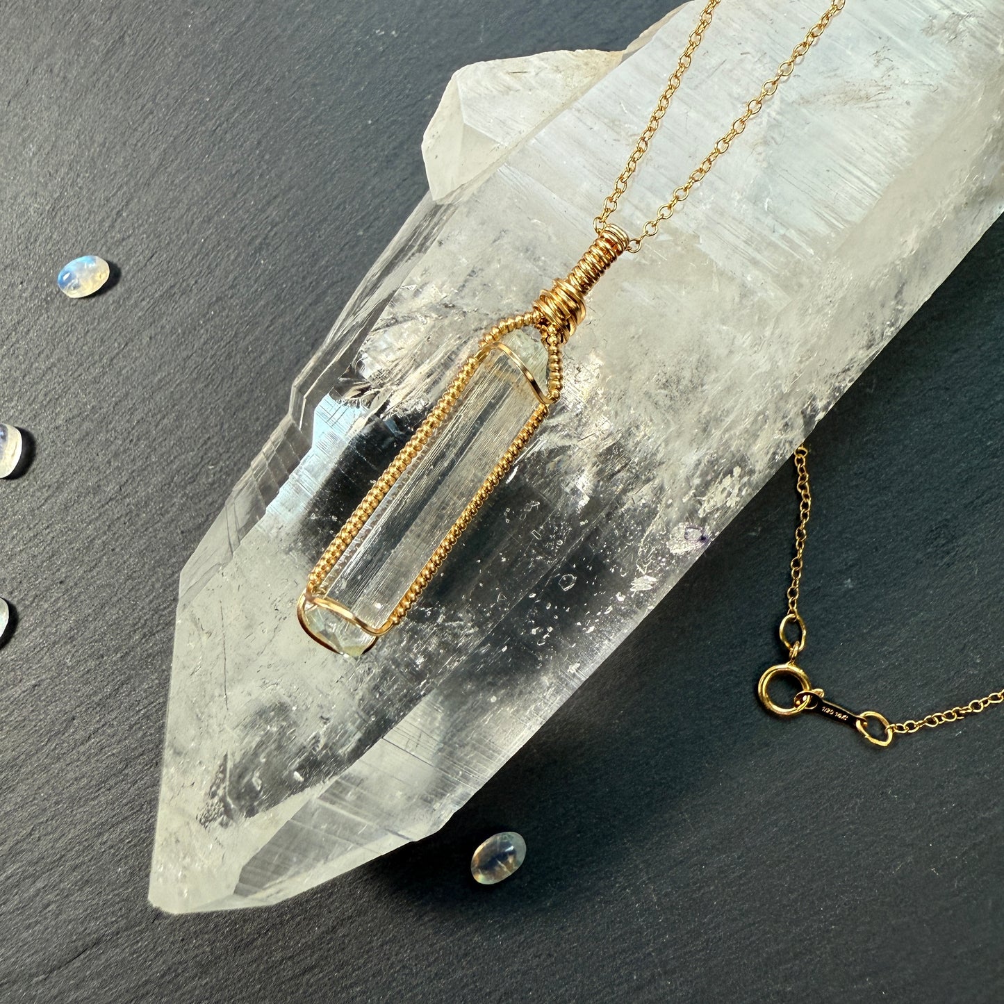 Aquamarine Crystal Pendant