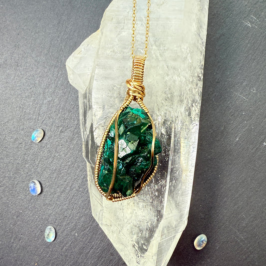Dioptase Pendant