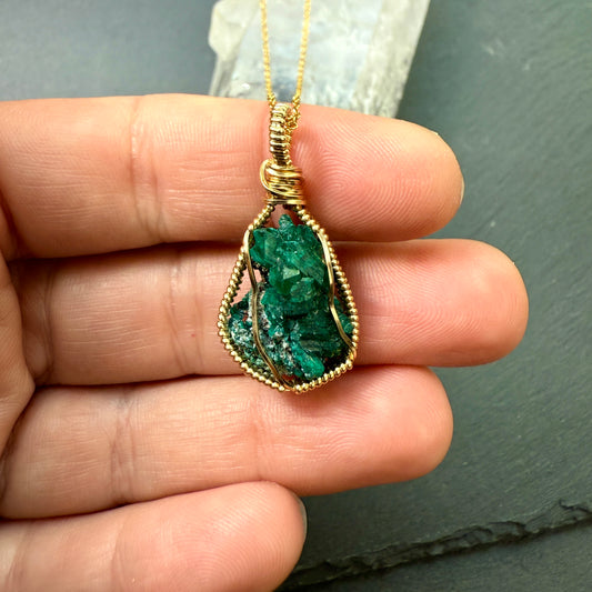 Dioptase Pendant