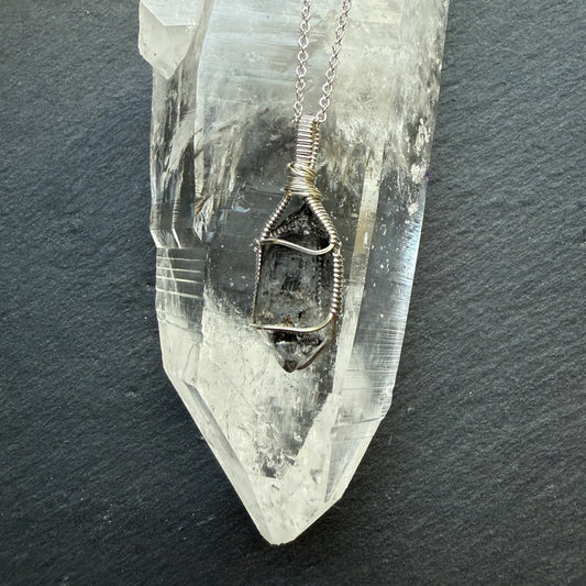 Tibetan Quartz Crystal Pendant