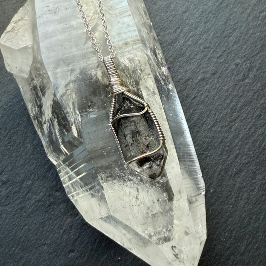 Tibetan Quartz Crystal Pendant