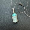 Amazonite and Aquamarine Pendant