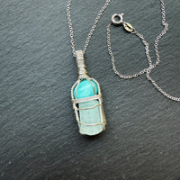 Amazonite and Aquamarine Pendant