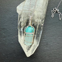 Amazonite and Aquamarine Pendant