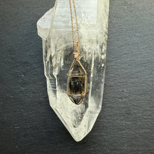 Tibetan Quartz Crystal Pendant