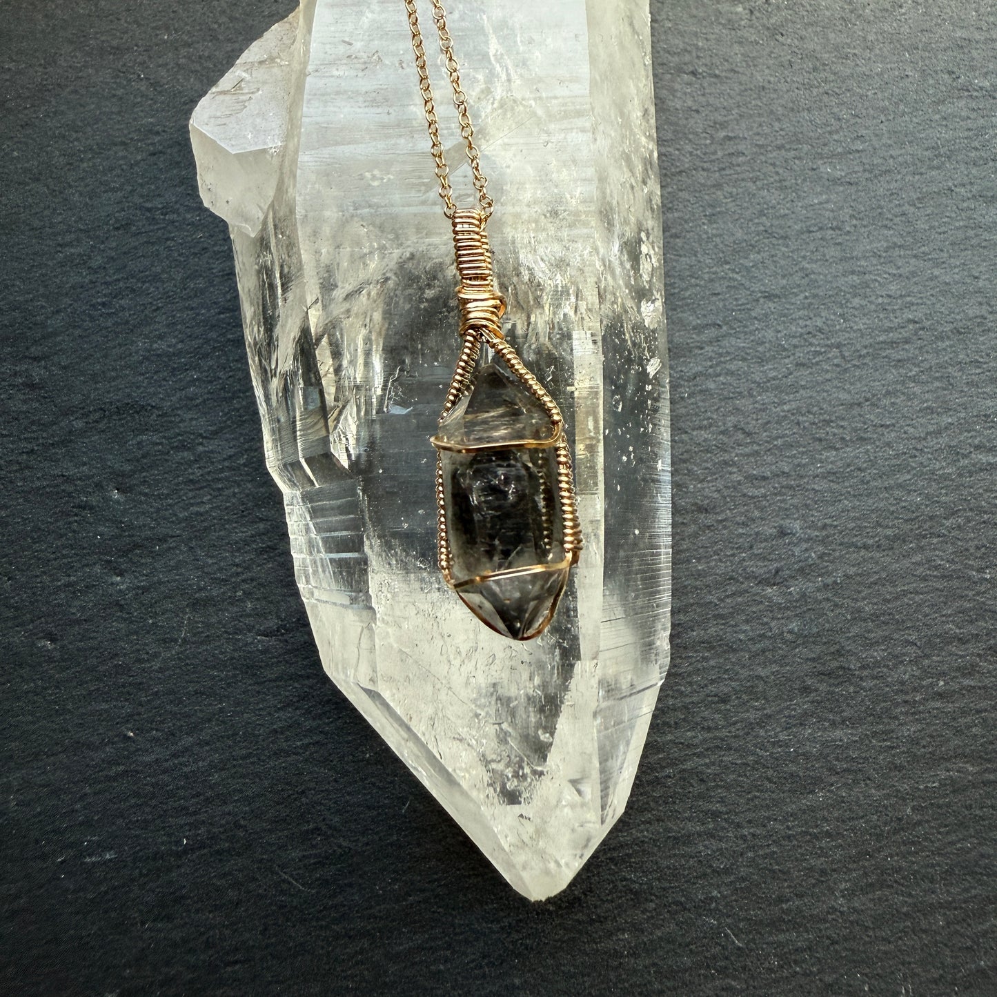 Tibetan Quartz Crystal Pendant