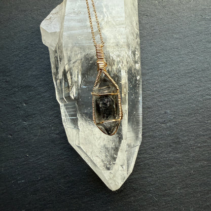 Tibetan Quartz Crystal Pendant