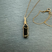 Black Tourmaline Crystal Pendant