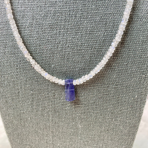 Moonstone and Tanzanite Necklace