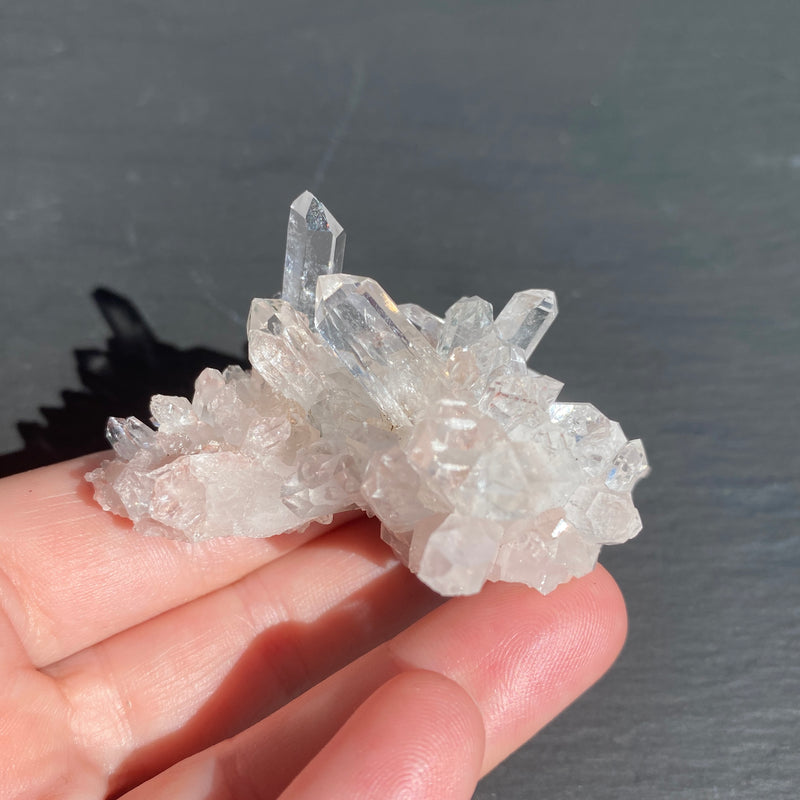 Pink Lemurian Quartz Cluster - 15