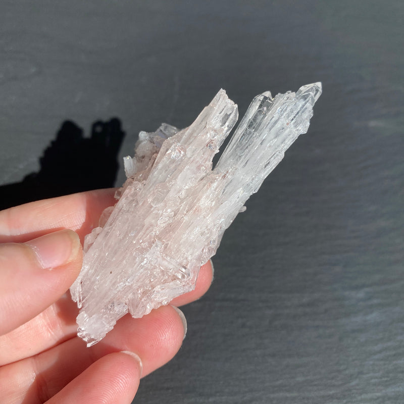 Pink Lemurian Quartz Cluster - 16