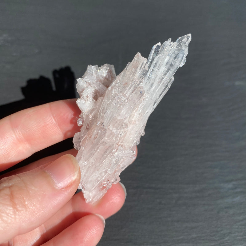 Pink Lemurian Quartz Cluster - 16