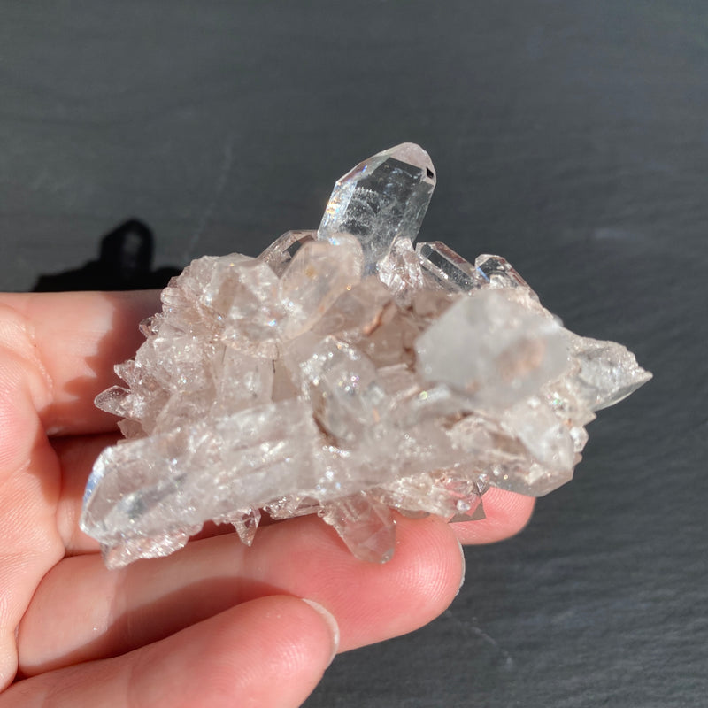 Pink Lemurian Quartz Cluster - 20