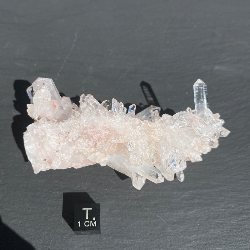 Pink Lemurian Quartz Cluster - 22