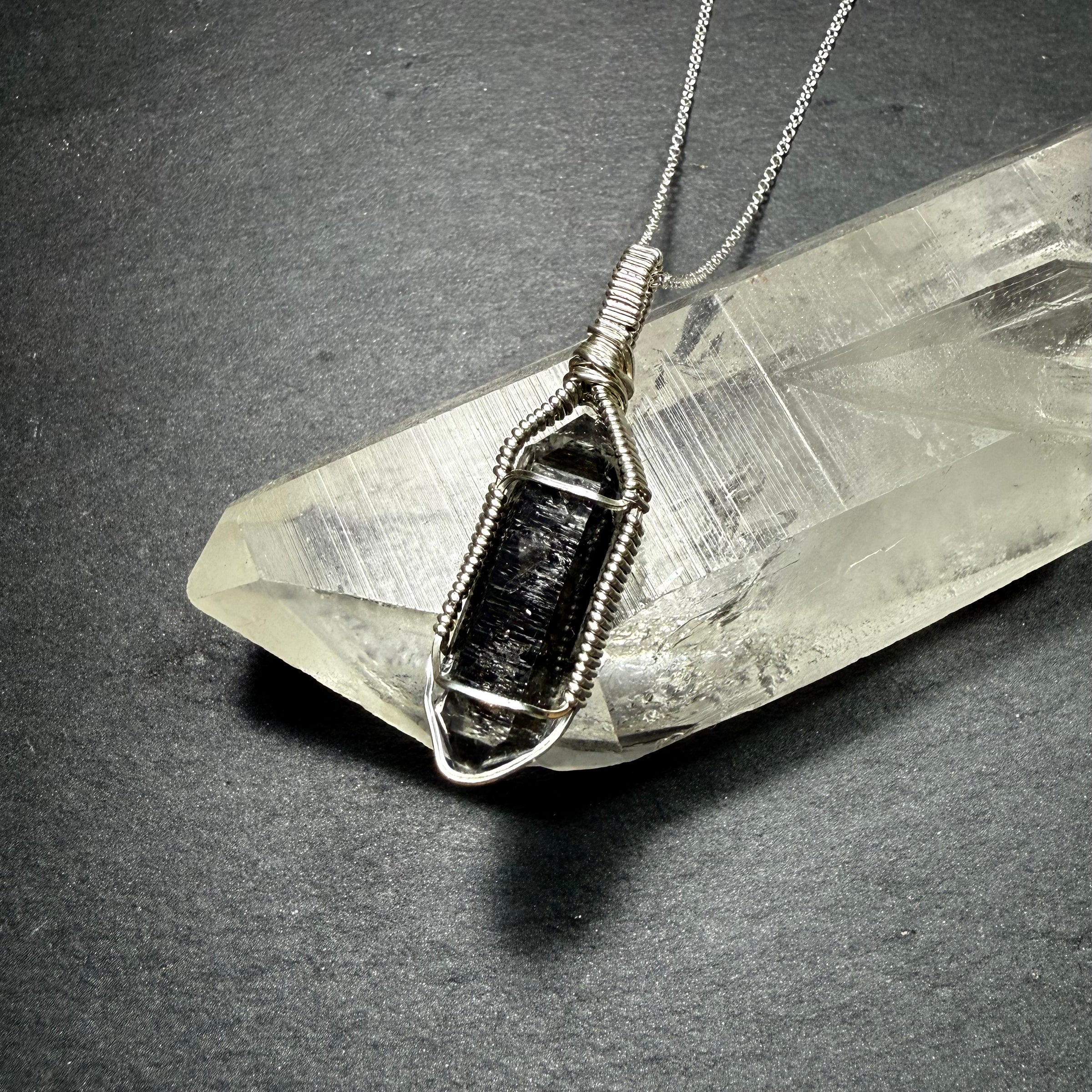 Tibetan Quartz Crystal Pendant