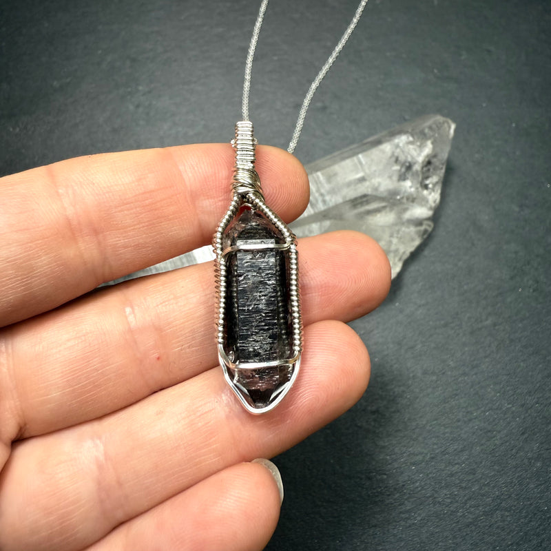 Tibetan Quartz Crystal Pendant