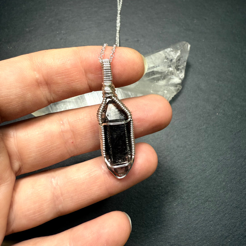 Tibetan Quartz Crystal Pendant