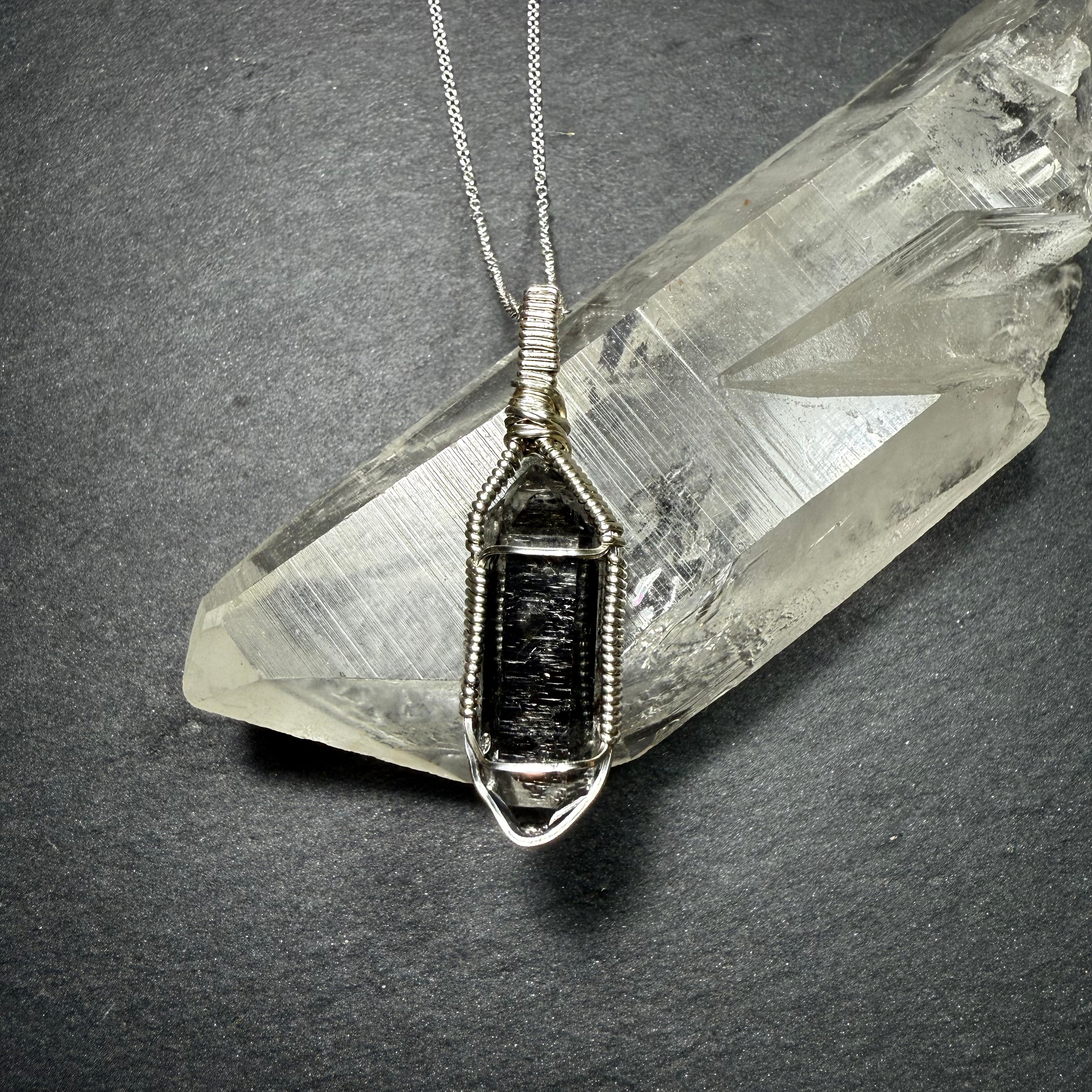 Tibetan Quartz Crystal Pendant