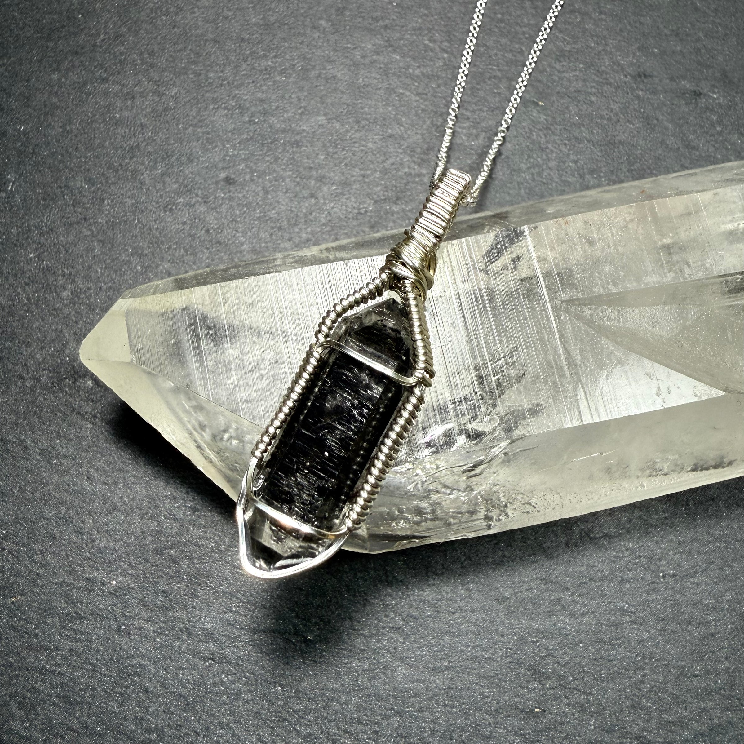 Tibetan Quartz Crystal Pendant