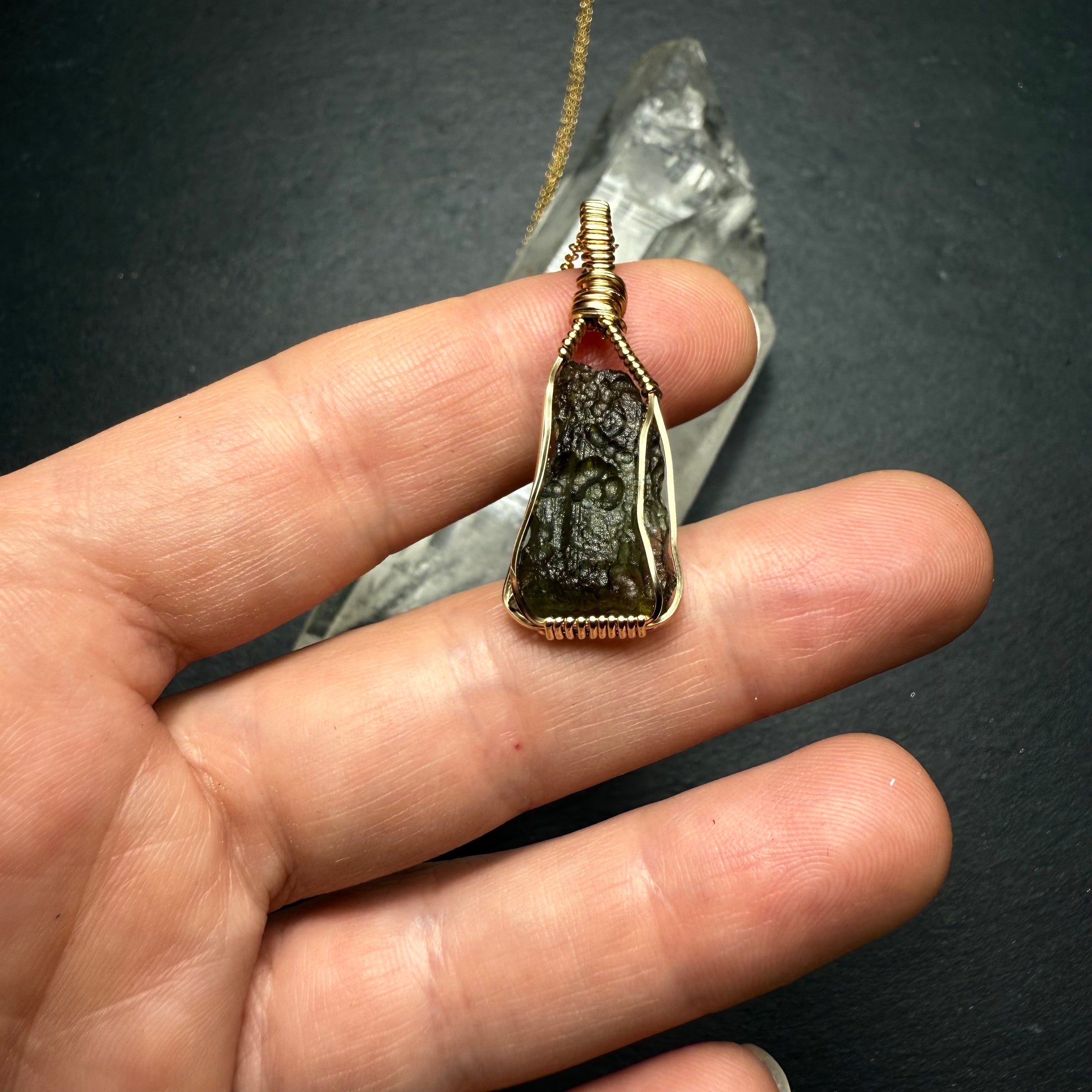 Moldavite Pendant