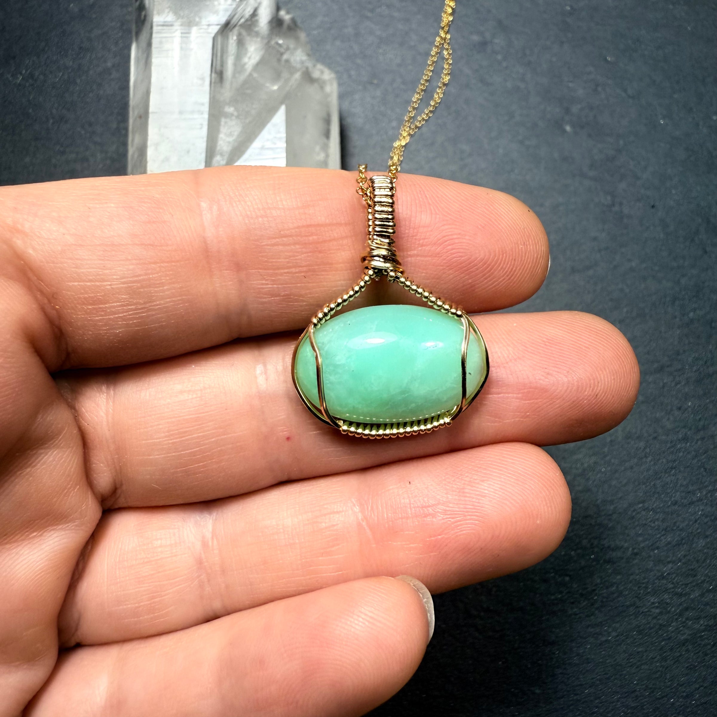 Chrysoprase Pendant