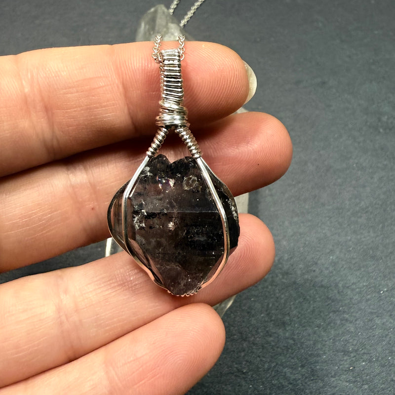 Tibetan Quartz Crystal Pendant