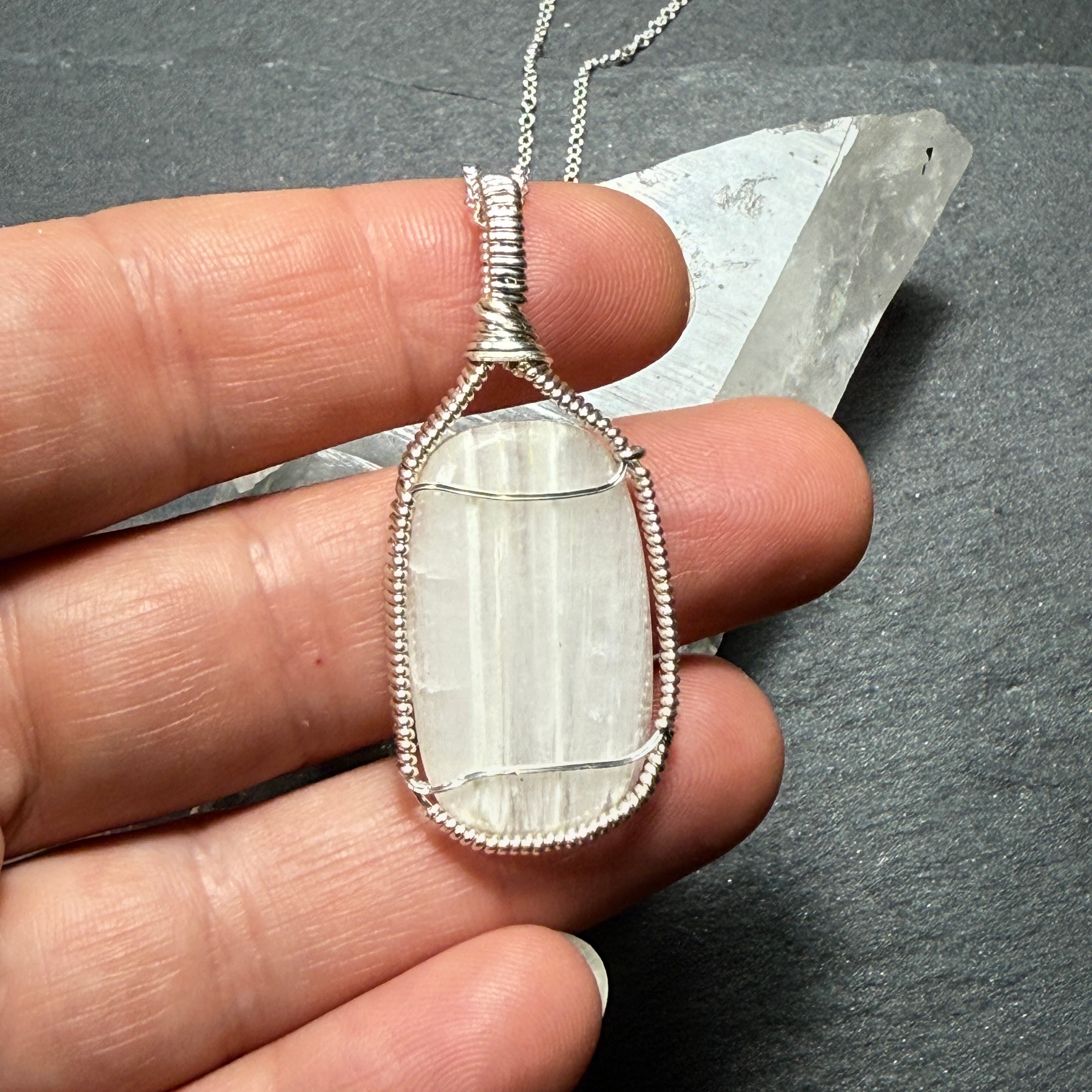 Scolecite Pendant