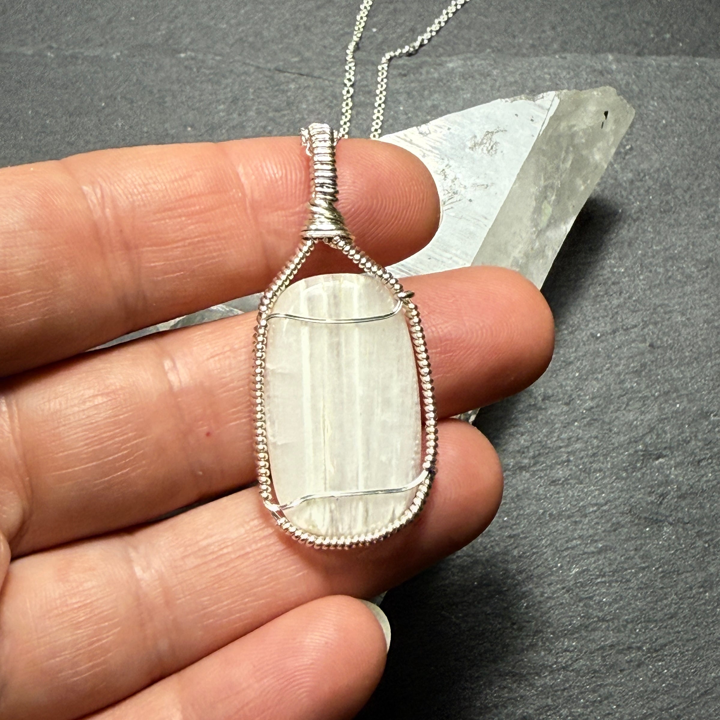 Scolecite Pendant
