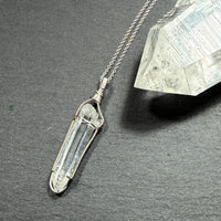 Lemurian Quartz Double Terminated Crystal Pendant