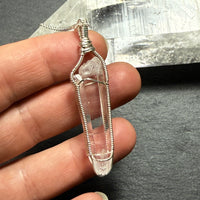 Lemurian Quartz Double Terminated Crystal Pendant
