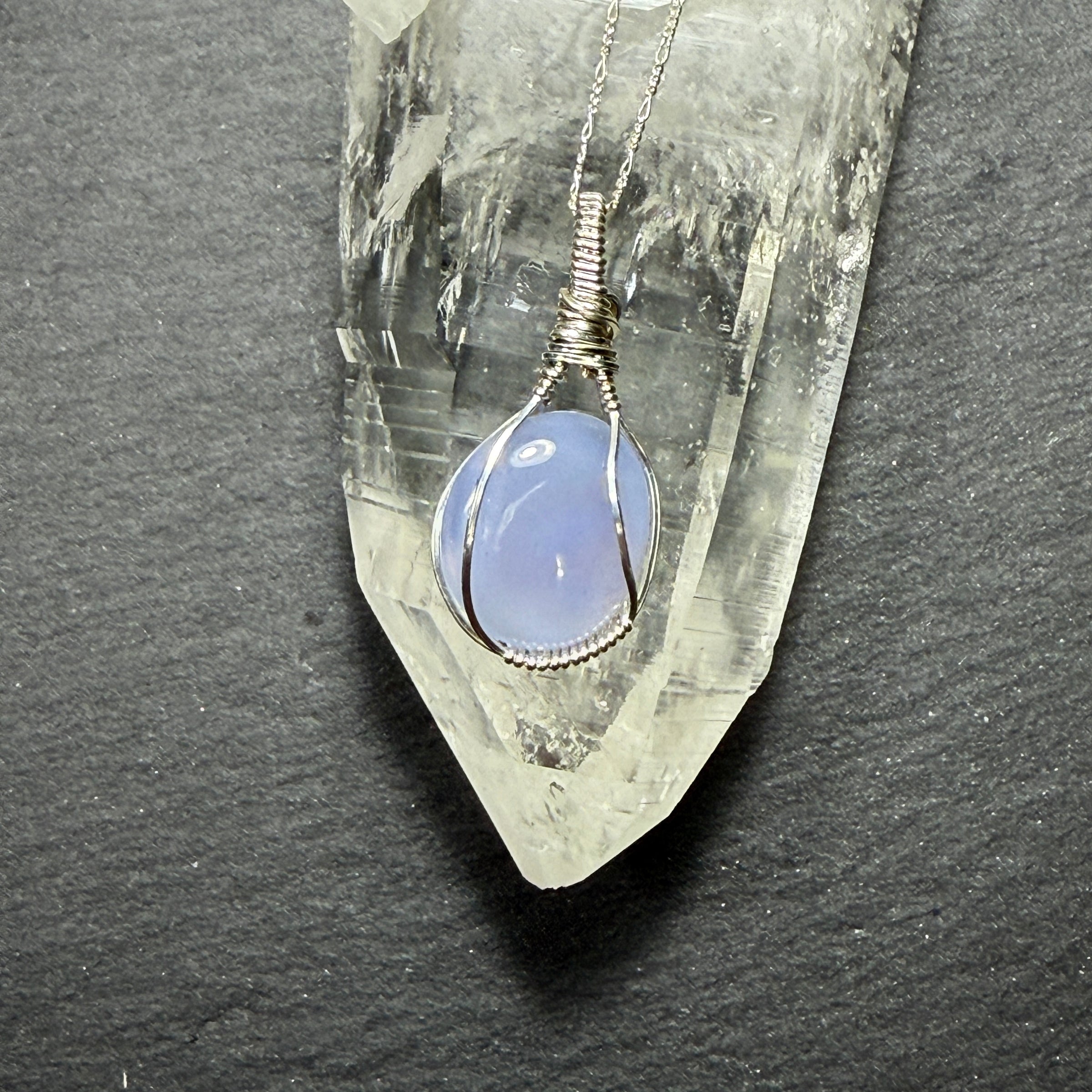 Blue Lace Agate Pendant