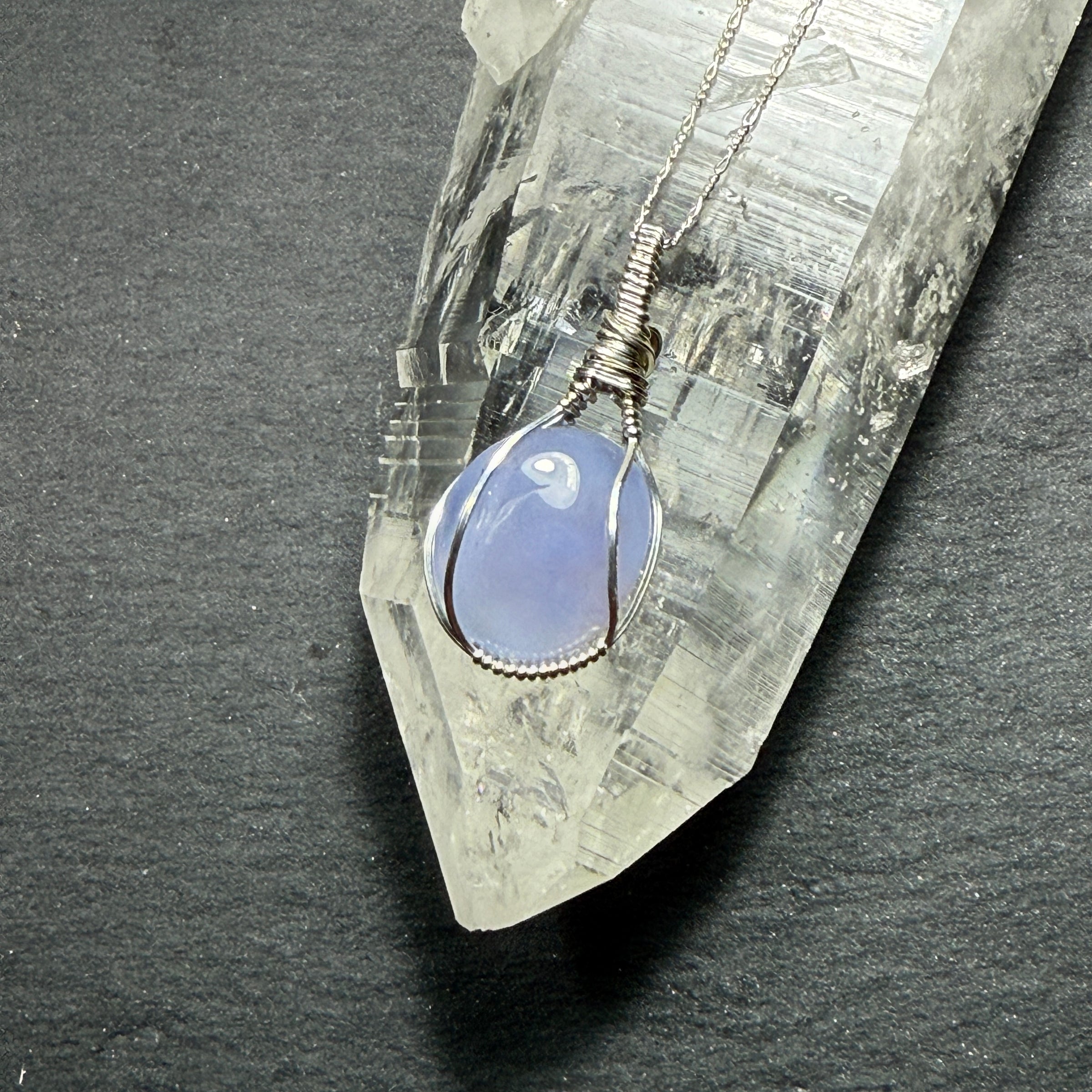 Blue Lace Agate Pendant