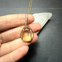 Golden Healer Quartz Crystal Pendant
