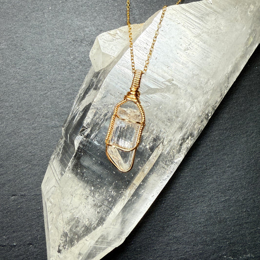 Danburite Crystal Pendant