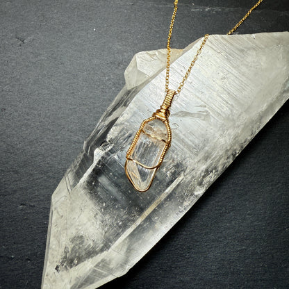 Danburite Crystal Pendant